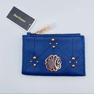 JUICY COUTURE Card holder Coin Purse Wallet Keychain Cles NWT
